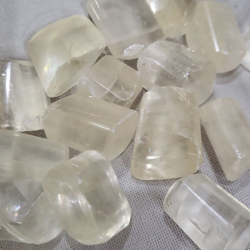 Clear Calcite Gemstone Tumbles