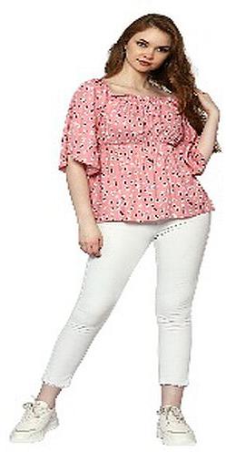 2SHE Printed Ladies Cotton Top, Size : M, XL