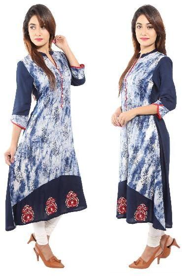 KhushalK Printed Rayon Kurti