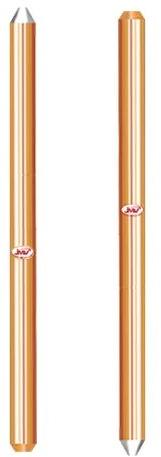 Copper Transmission Earthing Rods, Color : Copper