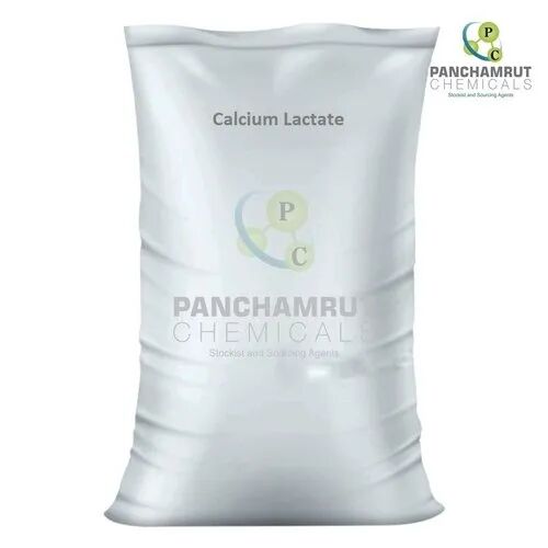 Calcium Lactate Powder, for Industrial, Packaging Size : 25 Kg