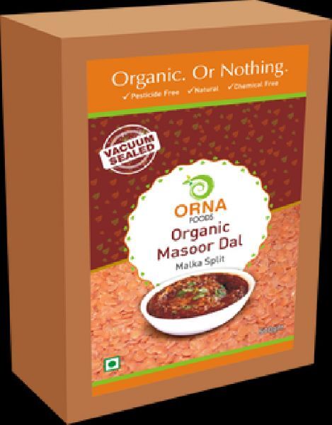 500g Vacuum Packed ORNA Organic Masoor Dal