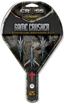 Game Crusher Crossbow Broadhead-125 Set Of 3