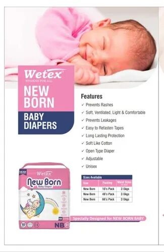 Baby diapers, Age Group : Newly Born