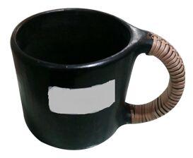 Black Pottery Beer Mug