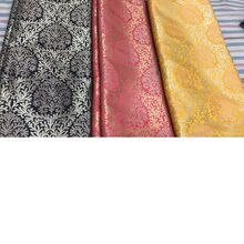 Conifer Handmade Brocade Silk Fabrics, for Home Decor, Style : Jacquard