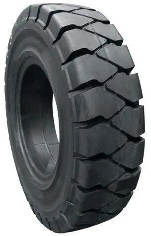 Rubber Forklift Tyres, Color : Black