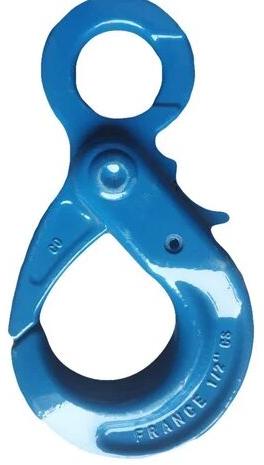 Paint Coated MS Self Locking Hook, Color : Blue
