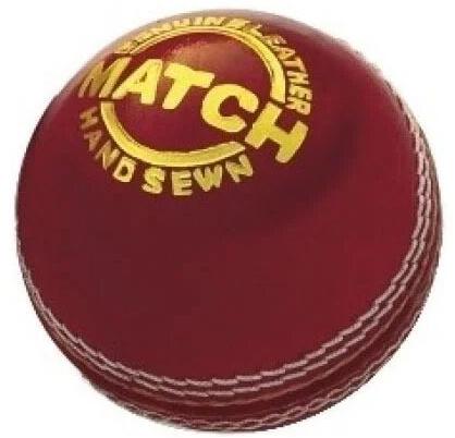 Red Leather Vinex Cricket Ball