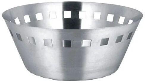 Metal Stainless Steel Bread Basket, Color : Silver