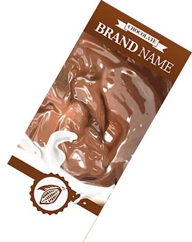 Chrome Paper Chocolate Wrapper Label, Pattern : Printed
