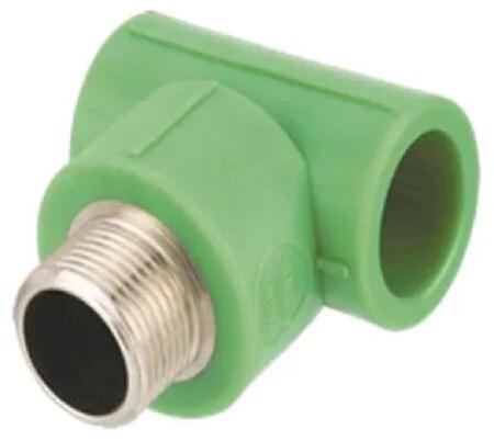 PPR Male Threaded Tee, for Structure Pipe, Hydraulic Pipe, Chemical Fertilizer Pipe, Size : 1/2 inch