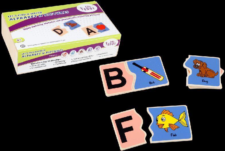 LET'S FIND N MATCH - ALPHABET N PICTURES Educational Toy