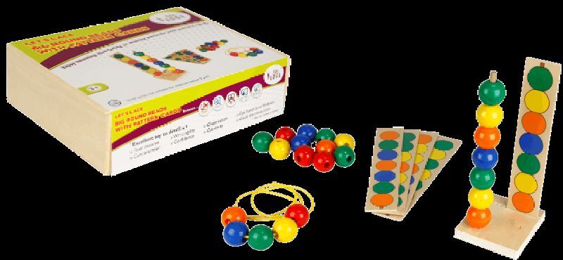 LET\'S LACE - BIG ROUND BEADS Educational toys