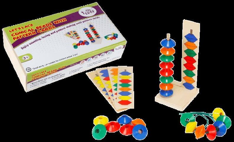 LET'S LACE - CONICAL BEADS Educational toys