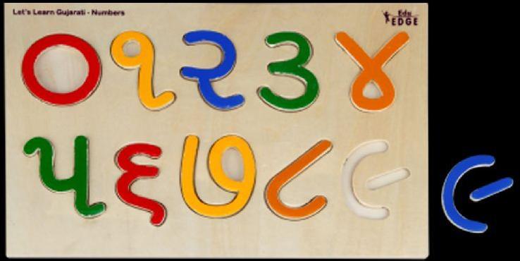 LET'S LEARN GUJARATI NUMBER Educational puzzle Toys