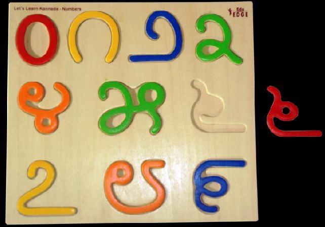 LET'S LEARN KANNADA NUMBER Educational puzzle Toys