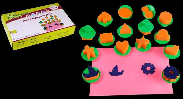 LET'S TRY - SPONGE STAMPING TODDLERS Educational toys