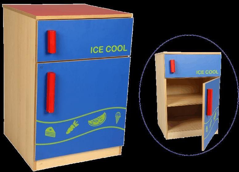 Wooden Toy Refrigerator