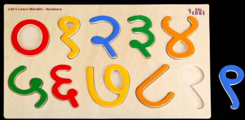 LET'S LEARN MARATHI NUMBER Educational puzzle Toys