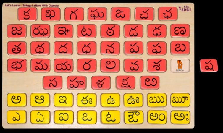 LET'S LEARN TELUGU LETTERS Educational puzzle Toys