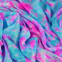 Belly dance Silk veils handmade Batik tie dyed
