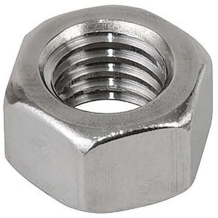Steel hex nut, Color : silver