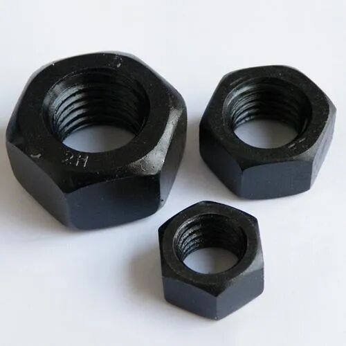 High Tensile Steel 2H Hex Nuts, Size : 6MM To 42MM