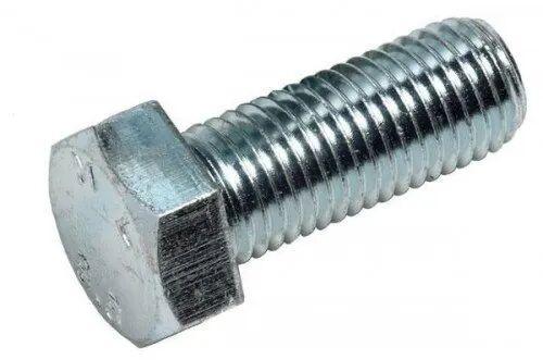 Mild Steel Zinc Plated Hex Bolt, Size : 4MM To 60MM