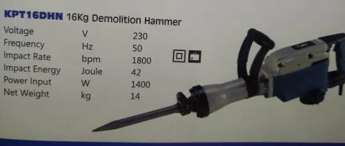 Kpt Demolition Hammer, Voltage : 230 V