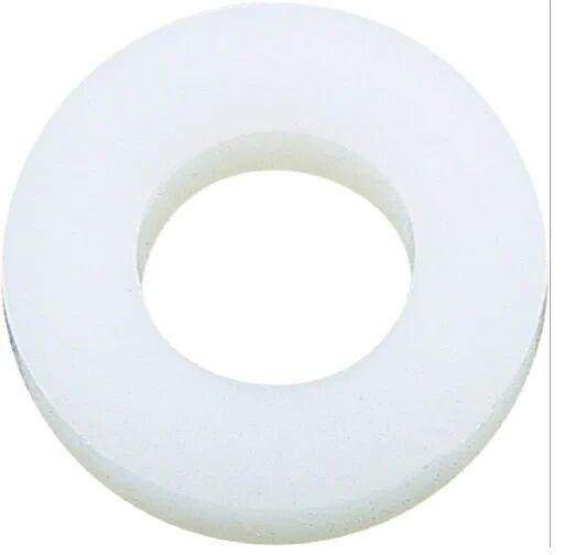 WHITE Round Plastic Washers, Packaging Type : Packet