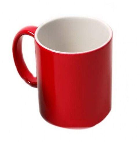 Plain Magic Mugs, Color : White, red