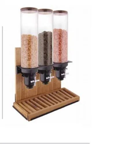 Triple Cereal Dispenser, Machine Type : Manual