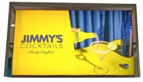 Rectangle PVC Sign Board, for Promotional, Color : Yellow Blue