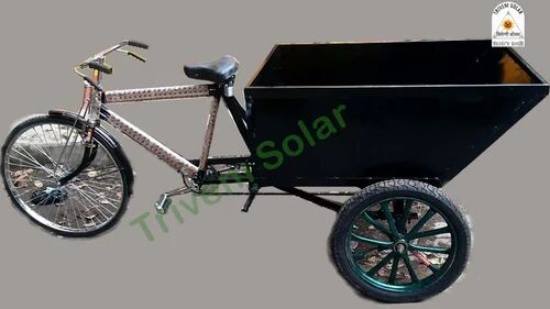 Garbage Cycle Rickshaw, Color : Black