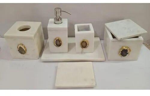 Agate Marble Bathroom Set