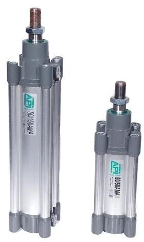 Cylindrical Aluminium Pneumatic Cylinder, Color : Silver