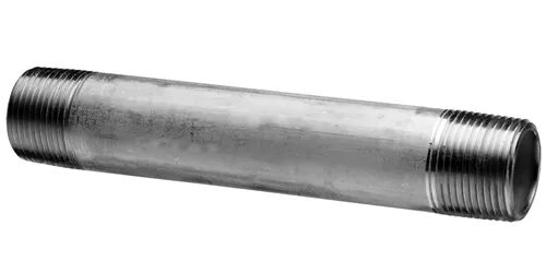 Stainless Steel Threaded Nipple, for Gas Pipe, Structure Pipe, Size : 1 inch, 1/2 inch, 2 inch