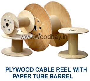 Plywood Cable Drums/Reels With Paper Tube Barrel