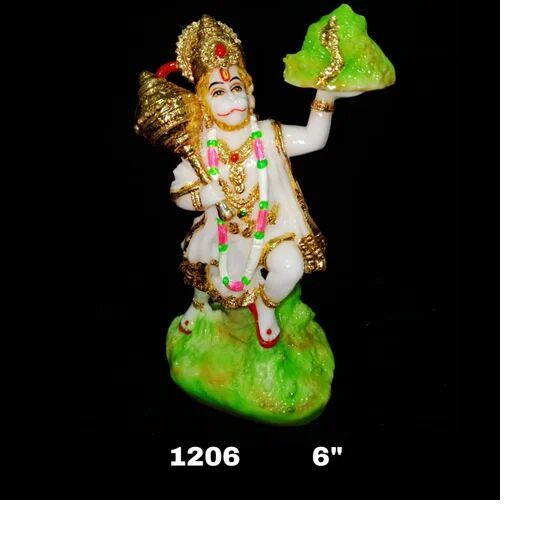 White Polyresin Hanuman Statue