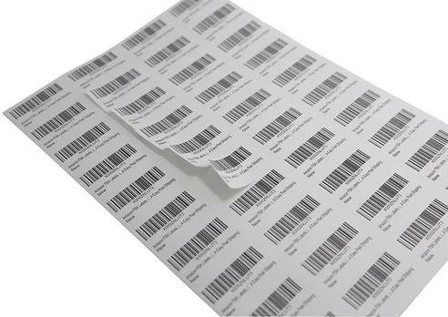 Matte Lamination Paper Bar Code Label Sheet