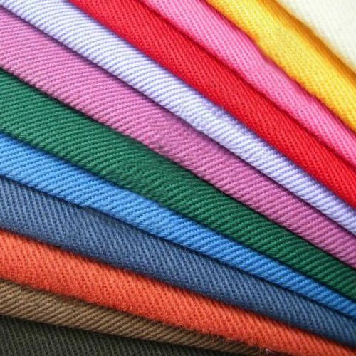 Multicolor Plain Cotton Drill Fabric, for Garment, Feature : Shrink-Resistant