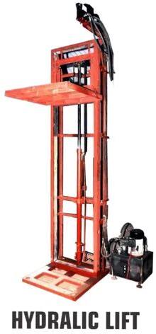 Hydraulic Goods Lift, Color : Red, Black