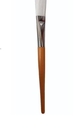 Brown Plastic Makeup Brush, Size : 7.5 inch (Length)