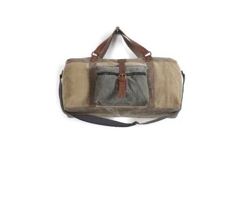 Canvas Duffle Bag, Color : Brown