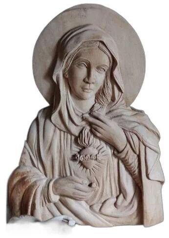 Wooden Mother Mary Statue