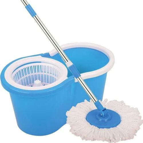 Microfiber Plastic Mop, Color : Blue, Pink Green