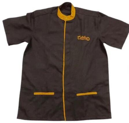 Brown Poly Cotton Chef Coat, Size : Small