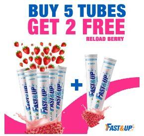 Fast&Up Reload - Bundle of 7 Tubes (Berry Flavour)