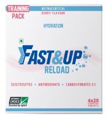 Fast&Up Reload - Training Pack of 4 Tubes - Berry Flavour